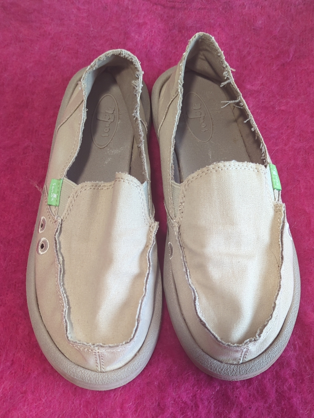 Sanuk Donna Hemp Slip On Like new Size 6